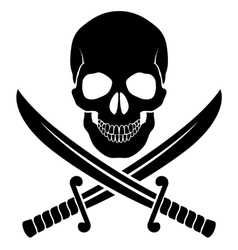 Pirate skull Royalty Free Vector Image - VectorStock