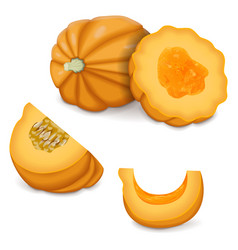 Whole And Chopped Gold Acorn Squash Or Honey Bear