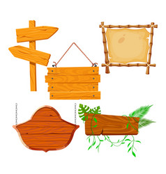 Wooden Signboard Set Cartoon