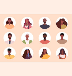 Collection Of African American People Avatars