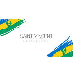 Sant Vincent Flag Brush Style Background