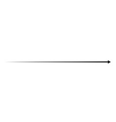 Long Horizontal Straight Arrow With Motion