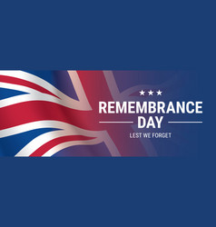 Remembrance Day Horizontal Banner Design