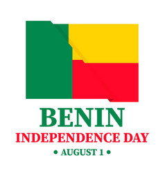 Benin Independence Day Typography Poster National