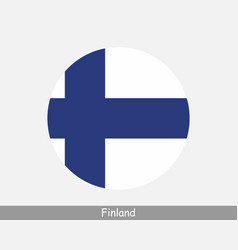 Finland Round Circle Flag