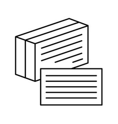 Index Cards Line Icon