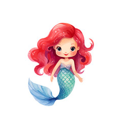 Mermaid Clipart With Isolated