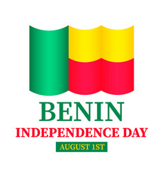 Benin Independence Day Typography Poster National