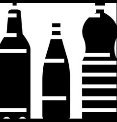 Bottle Packaging Plastic Waste Glyph Icon