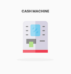 Cash Machine Icon Flat