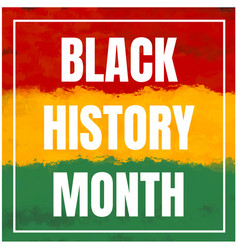 Black History Month Banner Pan African Flag