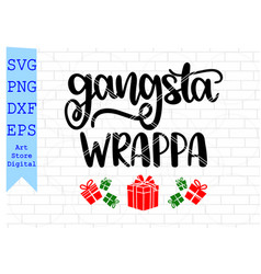 Gangsta Wrappa Merry Christmas Santa