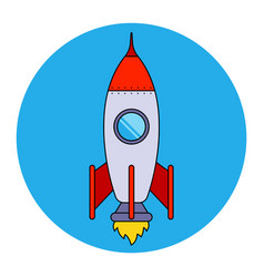 Interplanetary Rocket Icon Flying Aircraft