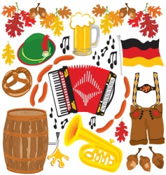 Oktoberfest Party Clipart Elements