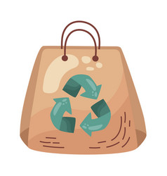 Recycling Symbol On Bag