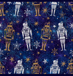 Christmas Seamless Nutcracker Pattern