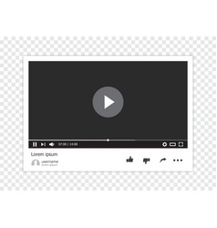 Mockup Of Desktop Web Video Player