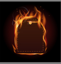 Hot Retail Sale Price Tag Burning Mockup