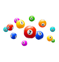 Bingo Balls Isolated 3d Lottery Or Lotto