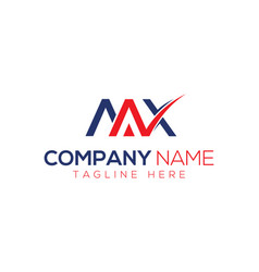 Initial Max Aax Letters Monogram Logo Design