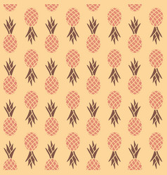 Pineapple Seamless Pattern Beige Yellow