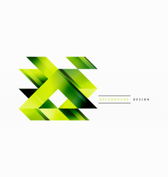 Green And Black Triangle Pattern Art With