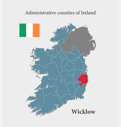 Map Ireland County Wicklow