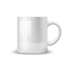 White Mug Mockup Isolated 3d Ceramic Cup