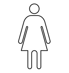 Woman Icon Symbol Female Sign Isolated