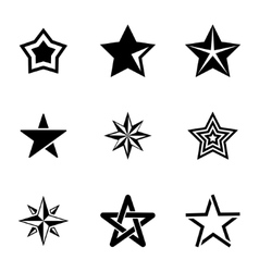 Design with five stars royalty free vector image