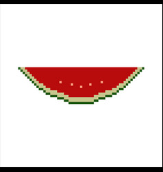 Pixel Art With Watermelon