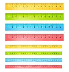 Rulers in centimeters Royalty Free Vector Image