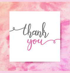 Thank you lettering Royalty Free Vector Image - VectorStock