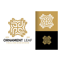 Luxury Ornament Leaf Design Symbol Icon