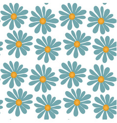 Abstract Flowers On White Background Seamless