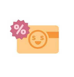 Cute Credit Card With Happy Emoji Happy Debit