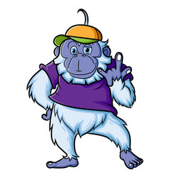 Rapper Yeti Is Gesturing With A Cool Pose