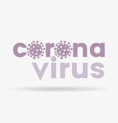 Coronavirus Lower Case Purple Letters