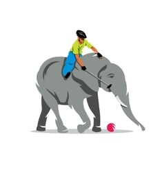 Elephant Polo Cartoon