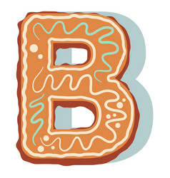 Gingerbread Cookie Letter B