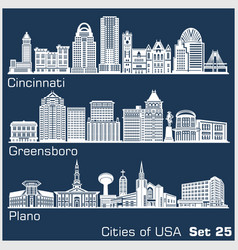 Cities Usa - Cincinnati Greensboro Plano