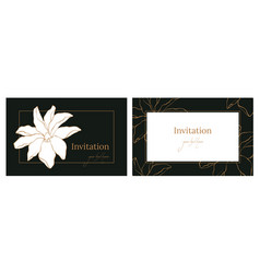 Flower Frame Card With Magnolia Summer Floral