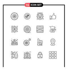 Pictograph Set 16 Simple Outlines People