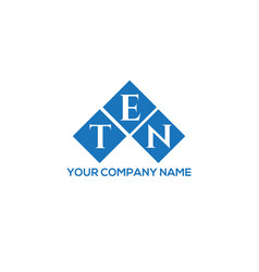 Ten Letter Logo Design On Black Background