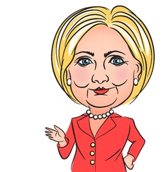 Caricature Of Hillary Clinton