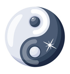 Chinese Symbol Flat Icon Of Yin Yang