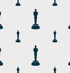 Oscar Statuette Icon Sign Seamless Pattern