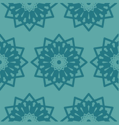 Emerald Green Ornate Seamless Pattern For Textile