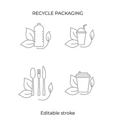 Fast Food And Take Away Eco Packaging Symbol