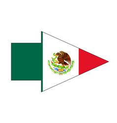 Mexican Flag Pointer Arrow